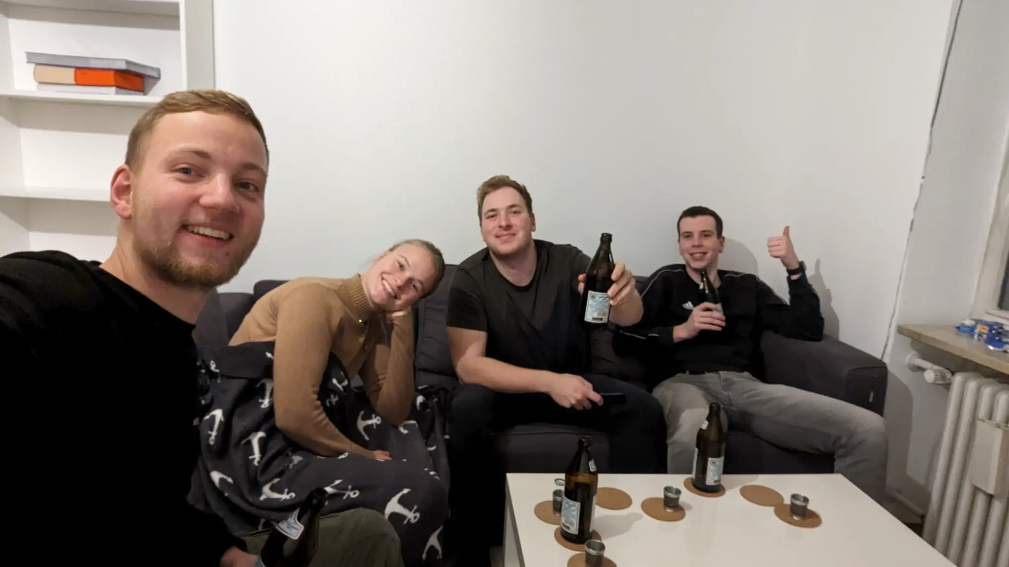 Erster Abend in der neuen Wohnung in München